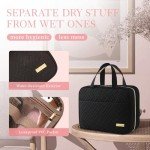 Spacious Waterproof Travel Toiletry Bag with Hook