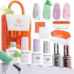 Spring Cat Eye Gel Nail Polish Kit with UV Light