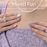 Spring Cat Eye Gel Nail Polish Kit with UV Light