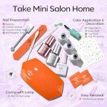 Spring Cat Eye Gel Nail Polish Kit with UV Light
