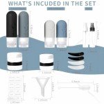 18-Pack TSA-Approved Travel Toiletry Bottles