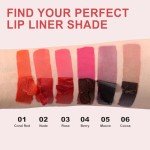 Ursoulney Long-Lasting Waterproof Lip Liner - Rose