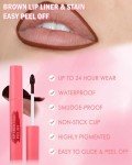 Brown Lip Liner Stain & Oil Set