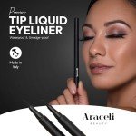 Araceli Beauty Black Water-Resistant Liquid Eyeliner