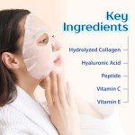 10 Pack Collagen Peptide Hydrating Face Masks