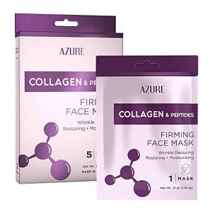 Azure Cosmetics Collagen Peptide Facial Sheet Masks