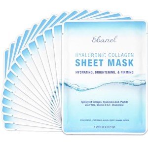 15 Pack Collagen Peptide Brightening Face Masks