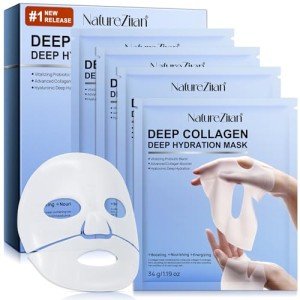 GOGIFTGO Deep Hydrating Collagen Face Mask Set