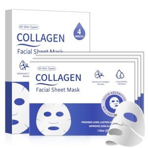 Hydrating Collagen Face Mask Set for Glowing Skin