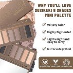 SUSIKEKI 6 Color Organic Eyeshadow Palette Matte Naked