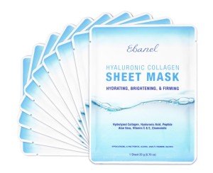10 Pack Collagen Peptide Hydrating Face Masks