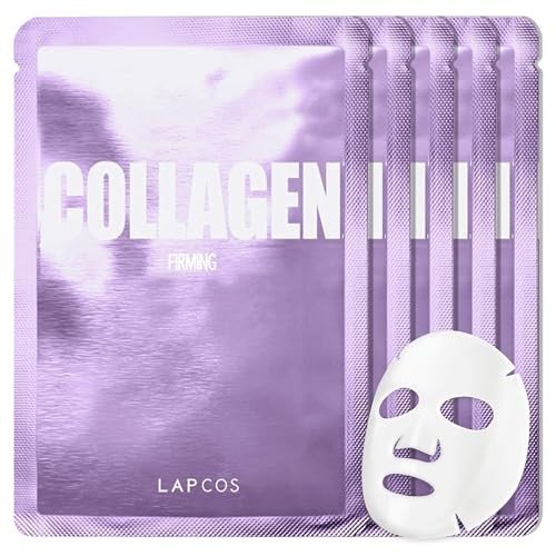 LAPCOS Collagen Firming Face Mask 5-Pack