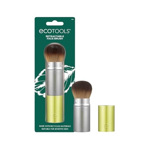 Eco-Friendly Retractable Kabuki Brush for Face Makeup