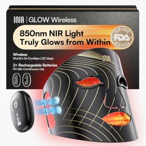 INIA Wireless LED Red Light Therapy Face Mask