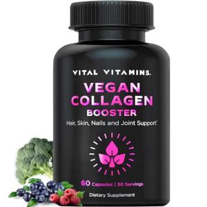 Vegan Collagen Booster with Hyaluronic Acid - 60 Capsules
