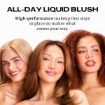 Sacheu Cheek STAY-N Liquid Blush - Buildable, Dewy Color