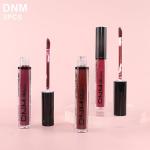 Dark Red Matte Liquid Lipstick Set - 3 Pcs