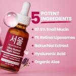 SeoulCeuticals Korean Retinol Night Serum 1oz