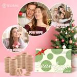 100 Pack Organic Tan Hair Ties, Ponytail Holders