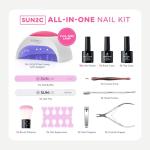 SUNUV 16 Color Gel Nail Polish Kit with UV Light