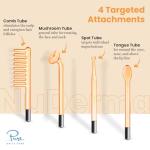 NuDerma Handheld Skin Therapy Wand with Neon