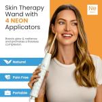 NuDerma Handheld Skin Therapy Wand with Neon