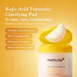 Kojic Acid Turmeric Toner Pads for Clear Skin