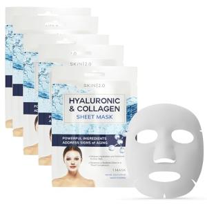 Hydrating Hyaluronic Acid & Collagen Sheet Masks