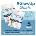Hydrating Hyaluronic Acid & Collagen Sheet Masks