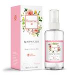 Rosense Glass Bottle Rosewater Hydrating Facial Toner/Rose Water Face Mist 1.7 Oz