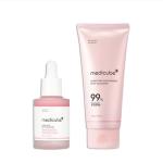 medicube PDRN Cleansing & Care Set: Salmon DNA PDRN Pink Peptide Serum and Pink Marshmallow Whip Cleanser