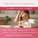 HBNO California Bottled Organic Rose Water for Face 4 fl oz (120ml) - USDA Certified Organic Rose Water Spray for Cleansing- Pure Rosewater for Hair - Rosewater Face Mist