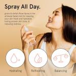 grace & stella Award Winning Rose Water Facial Spray (240ml) - Vegan - Rose Water Spray for Face - Rosewater Spray Toner Rose Hydrosol - Rose Spray Facial Mist - Rosewater Spray Toner Rose Hydrosol