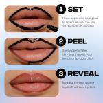 Sacheu Lip Liner STAY-N Peel Off Lip Stain — Long Lasting Matte Lip Tattoo Transfer Proof Lipstain Infused with Hyaluronic Acid & Vitamin E for All Skin Types — Vegan & Cruelty-Free, p-INKED