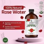 Organic Rose Water Spray for Face and Hair