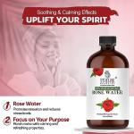 Organic Rose Water Spray for Face and Hair