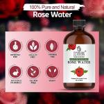 Organic Rose Water Spray for Face and Hair