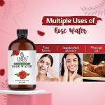 Organic Rose Water Spray for Face and Hair