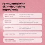 Organic Rose Water Face Mist with Aloe & Hyaluronic Acid