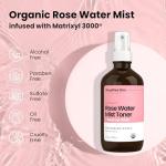 Organic Rose Water Face Mist with Aloe & Hyaluronic Acid