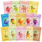 14 Pack Hydrating Fruit Face Masks for Kids