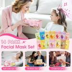 14 Pack Hydrating Fruit Face Masks for Kids