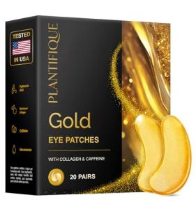 24K Gold Under Eye Patches – 20 Pairs