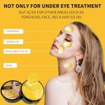 24K Gold Under Eye Masks for Puffiness Relief