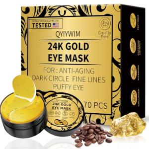 24K Gold Under Eye Patches for Puffiness