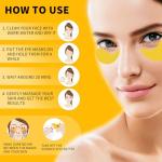 24K Gold Under Eye Patches for Puffiness