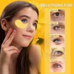 24K Gold Under Eye Masks for Dark Circles