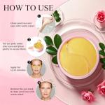 Peptide Collagen Hydrogel Under Eye Masks, 60 Patches