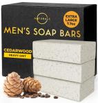 O Naturals Cedarwood Exfoliating Soap for Men