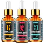 AIWEI Facial Serum Set with Vitamin C & Retinol